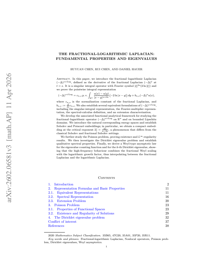 First page