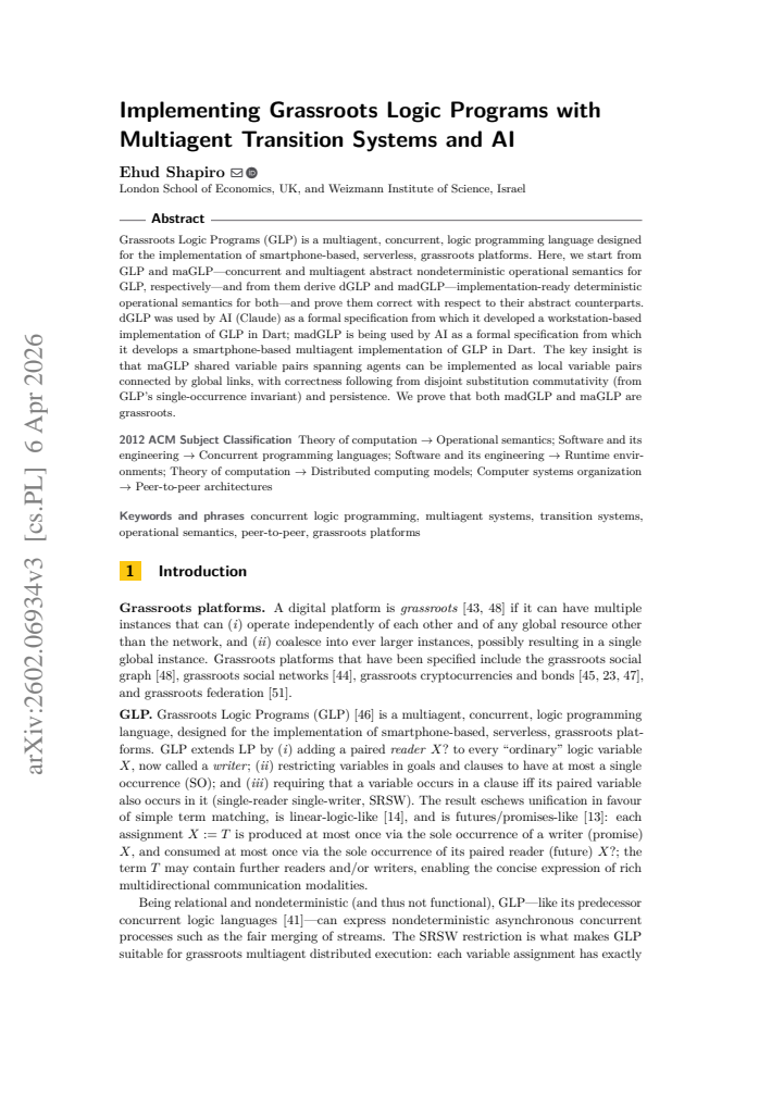 First page