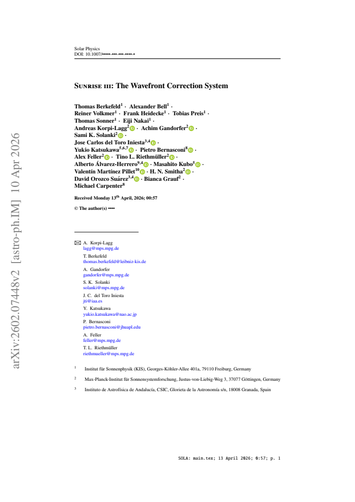 First page