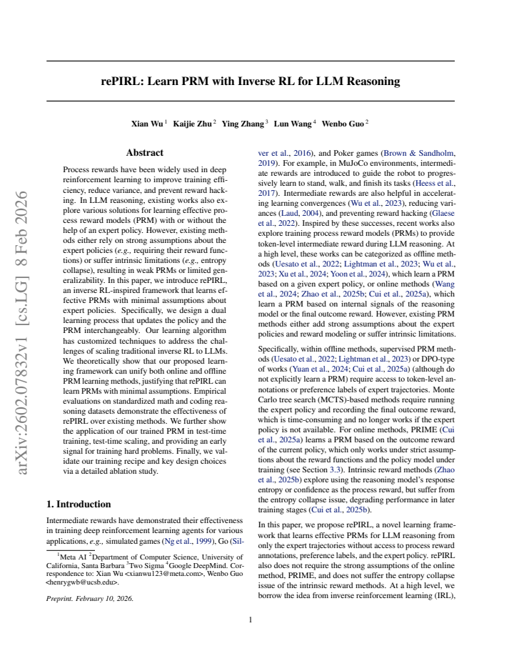 First page