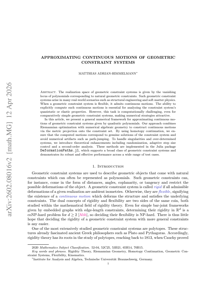 First page