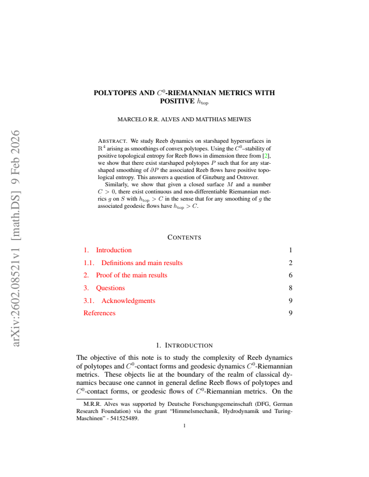 First page