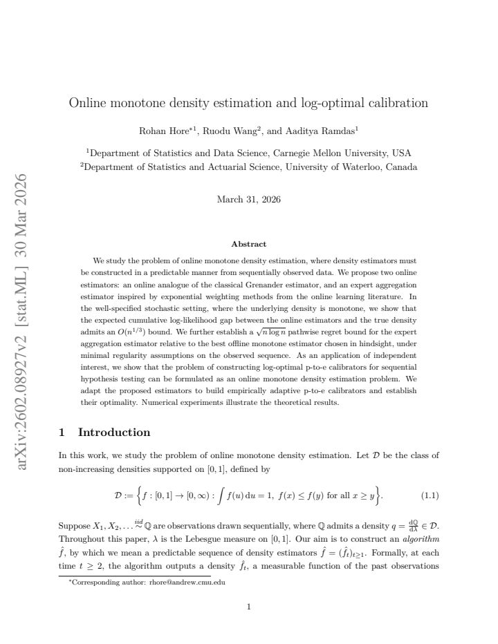 First page