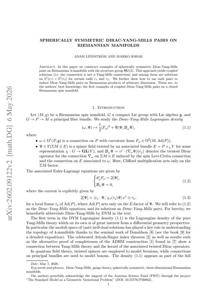 First page