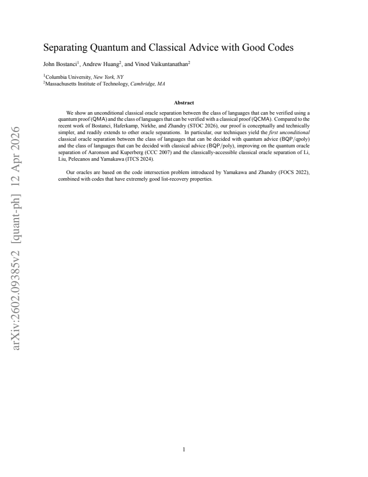 First page