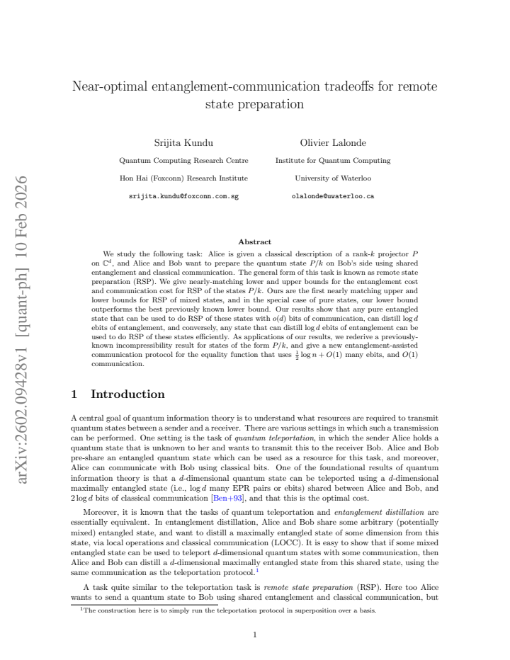 First page