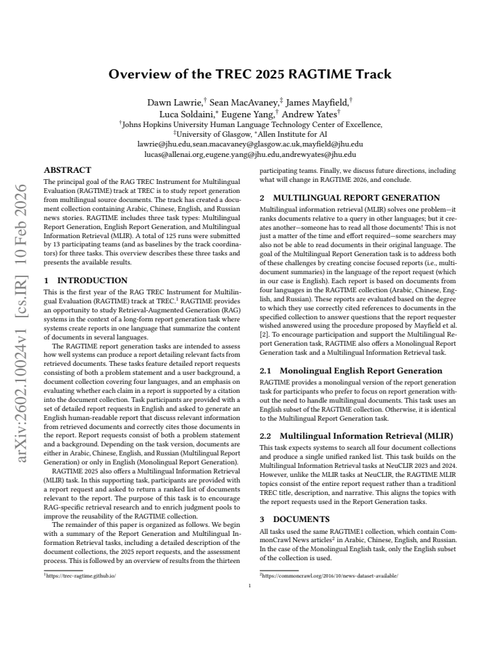 First page