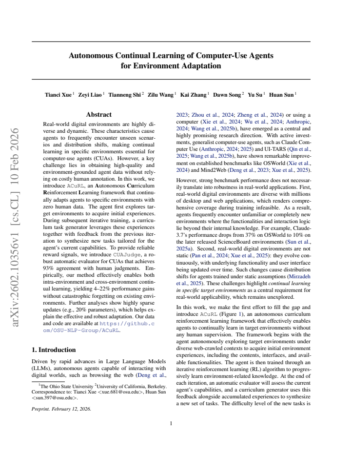 First page