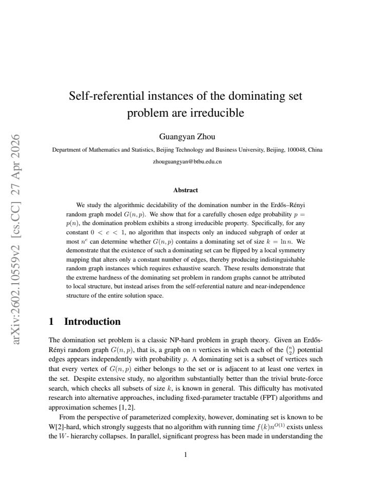 First page