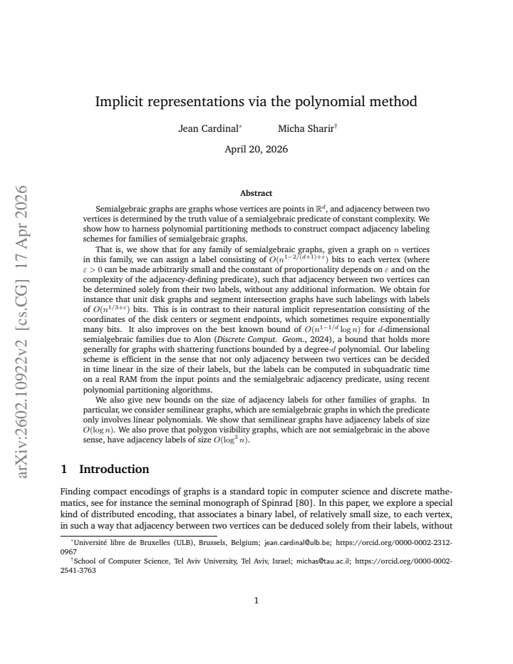 First page