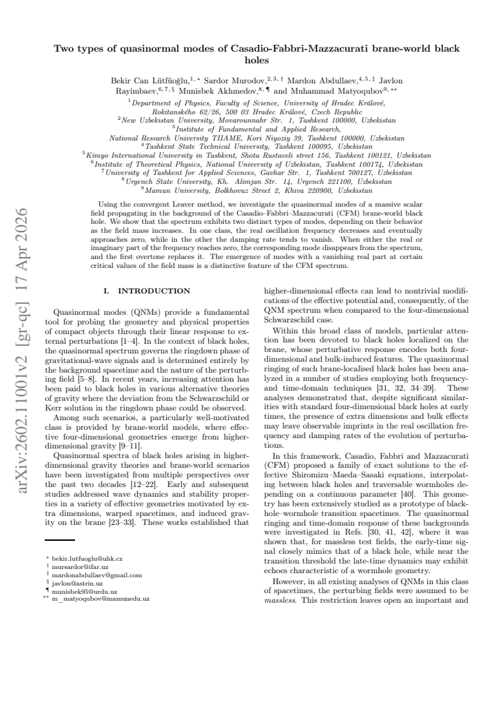 First page