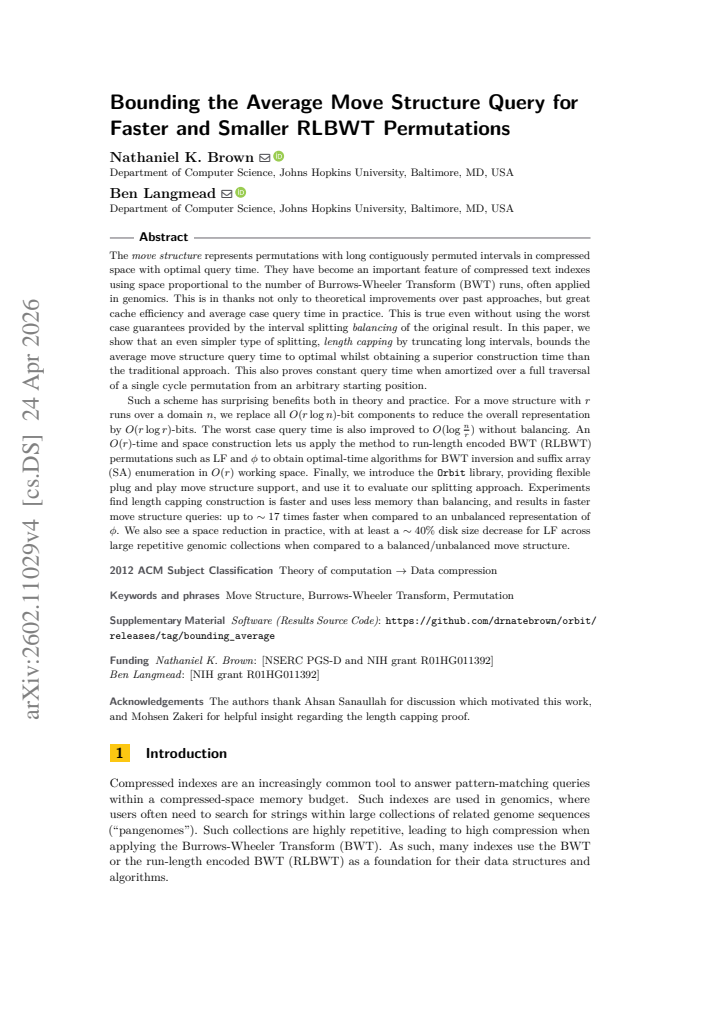 First page