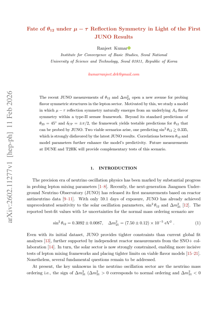 First page