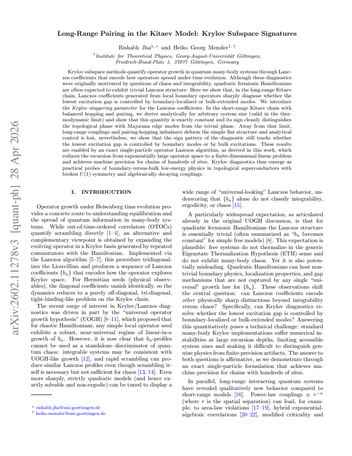 First page