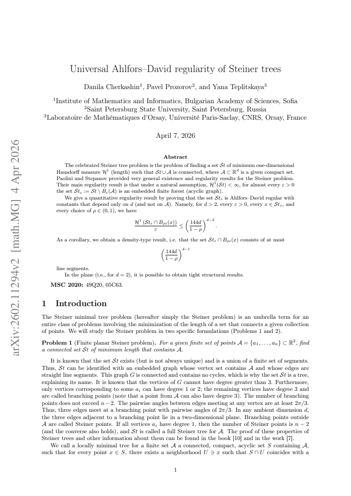 First page