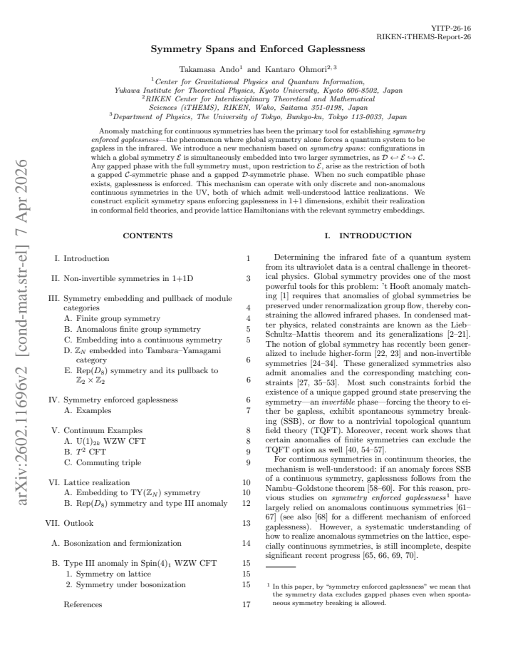 First page