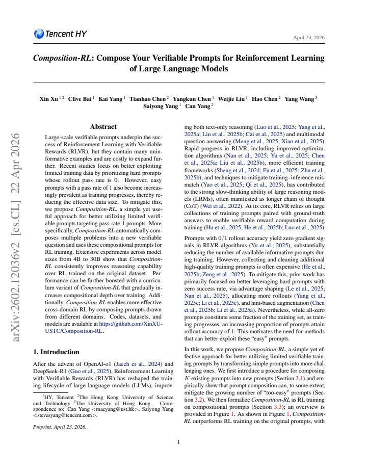 First page