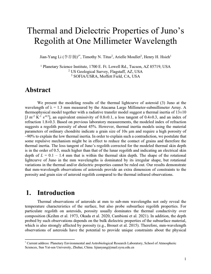 First page