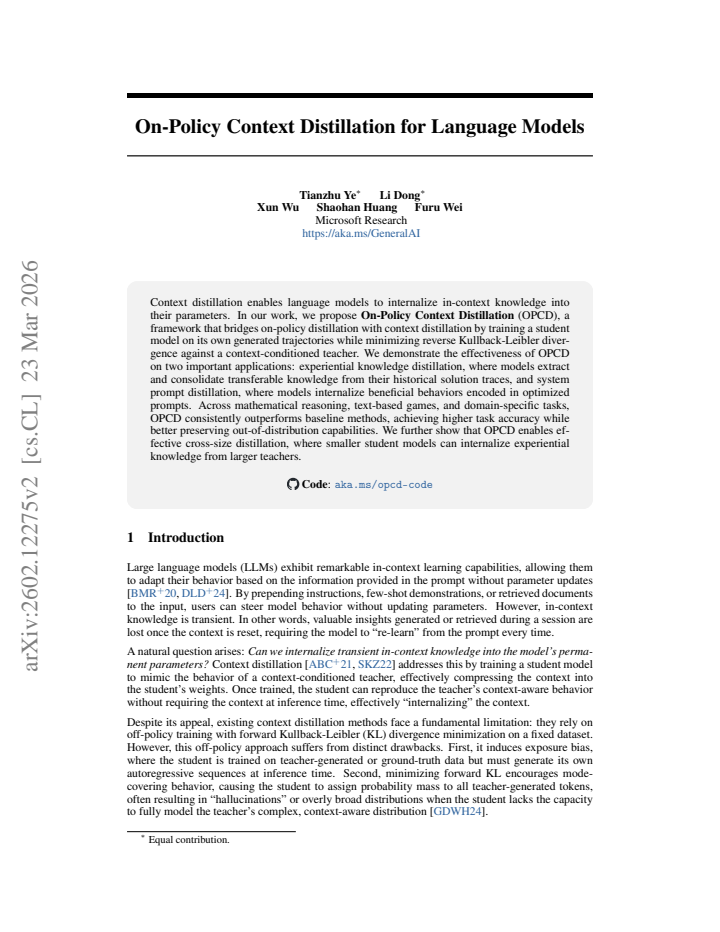 First page