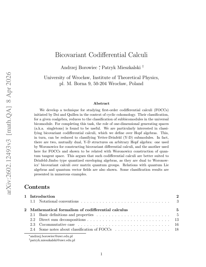 First page