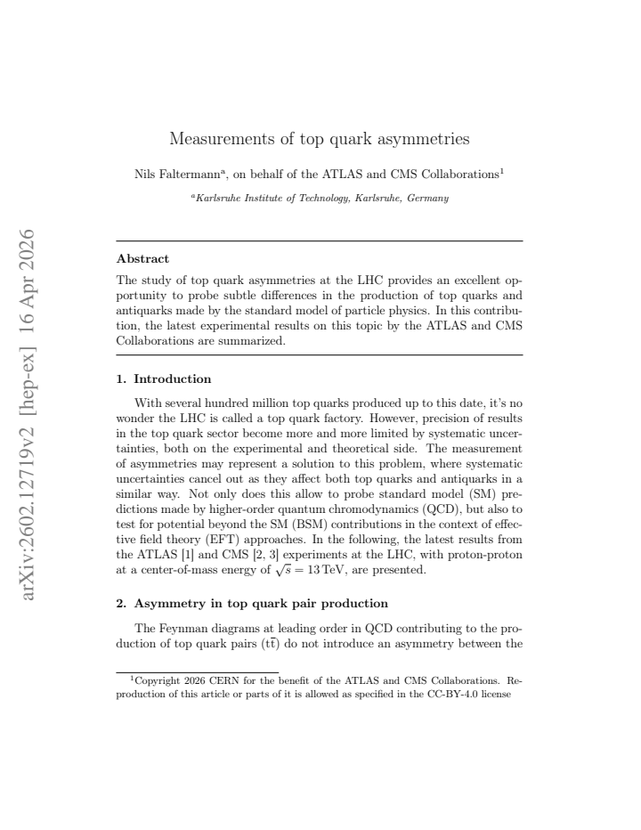 First page