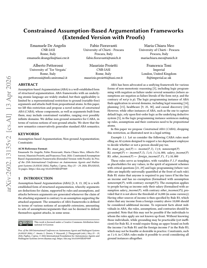 First page