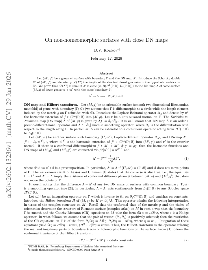 First page