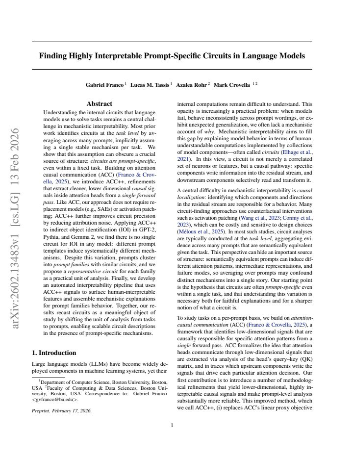 First page