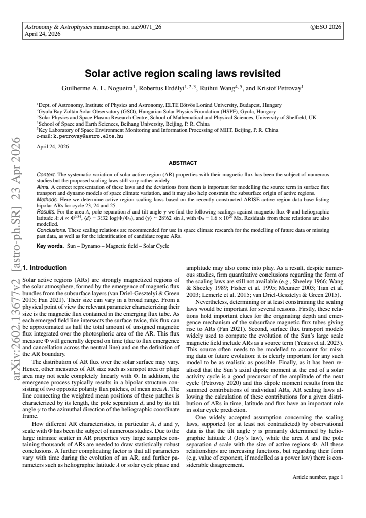 First page