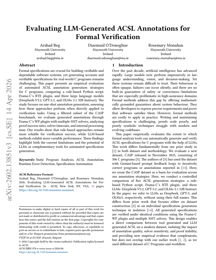 First page