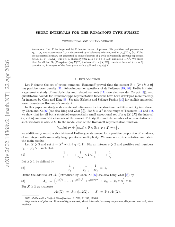 First page