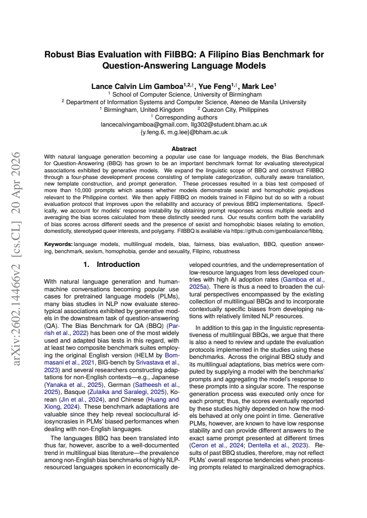 First page