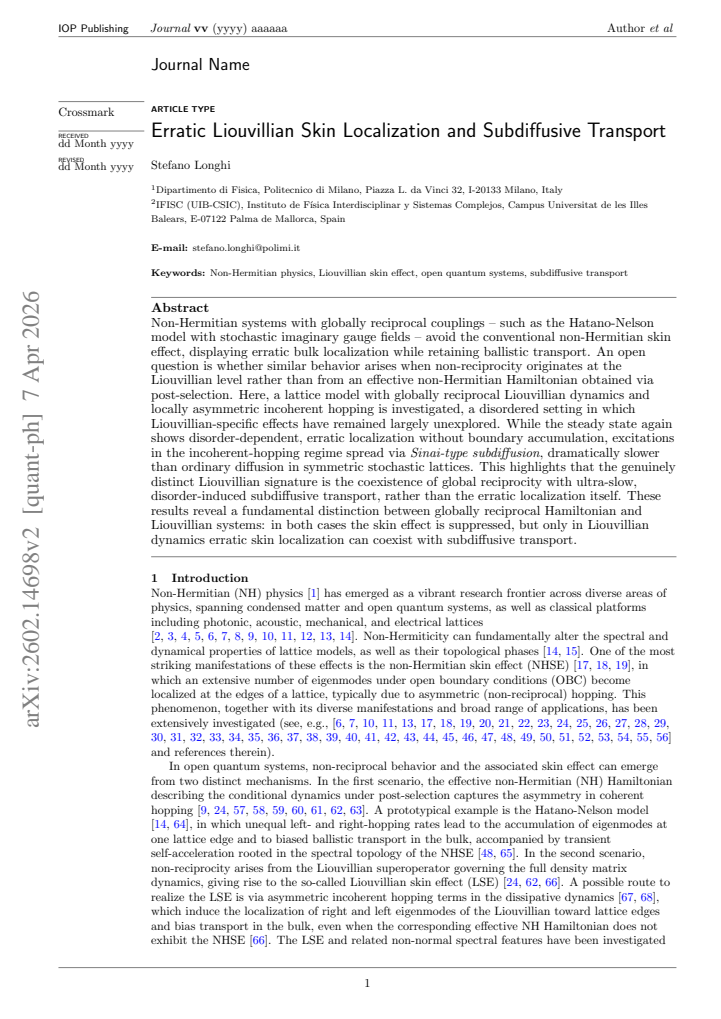 First page