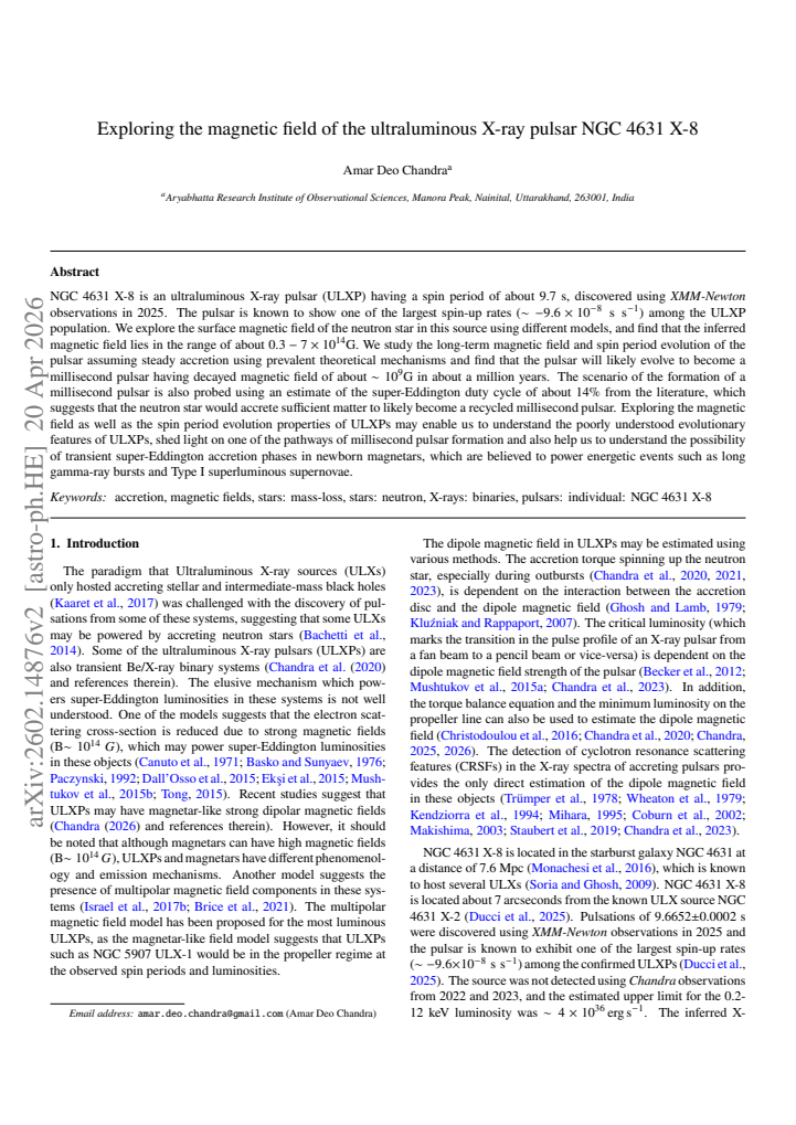 First page