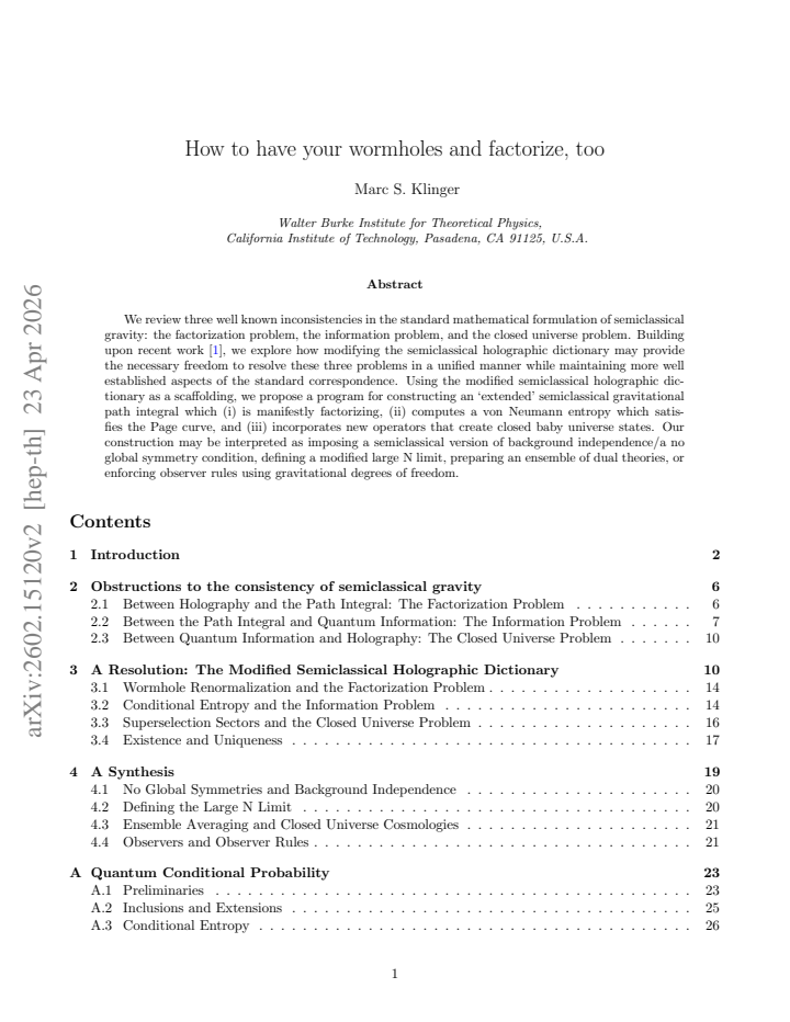 First page
