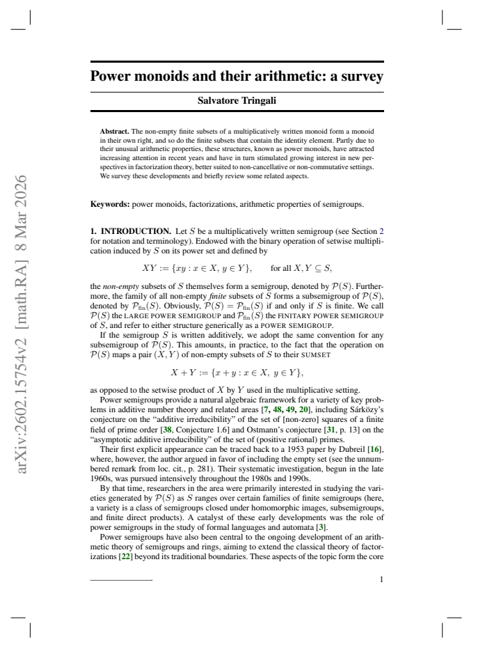 First page