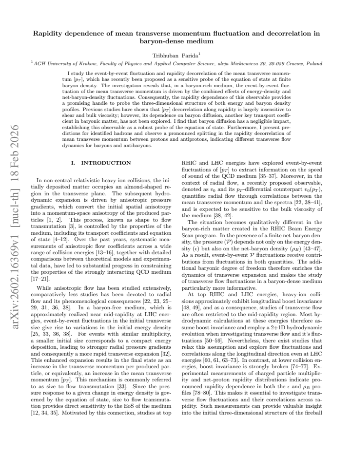 First page