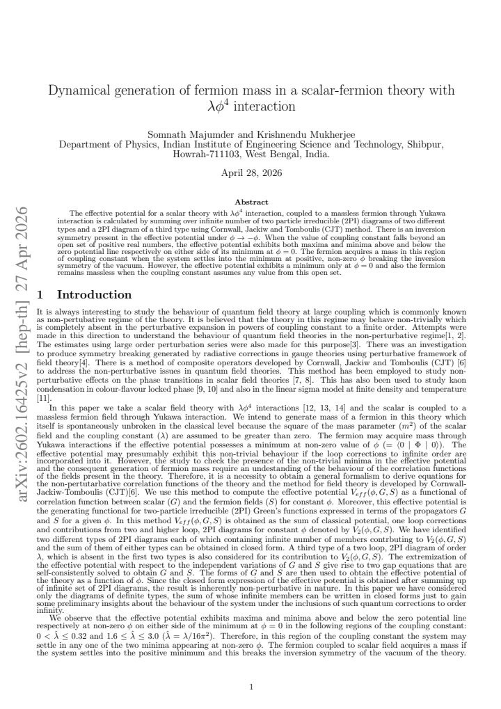 First page