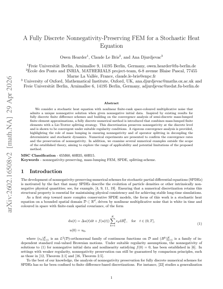 First page