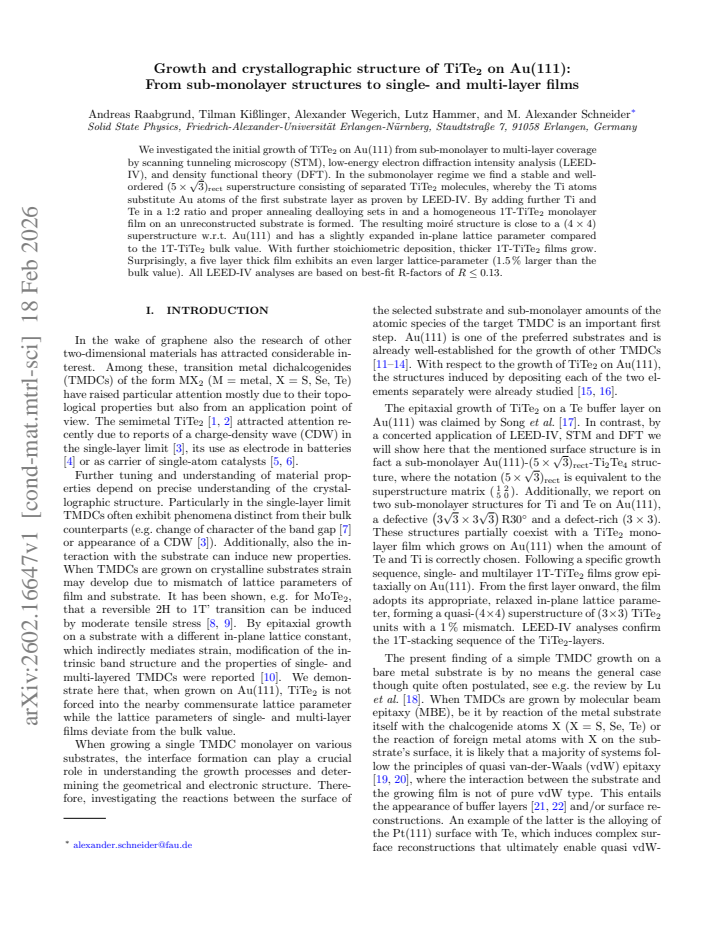 First page