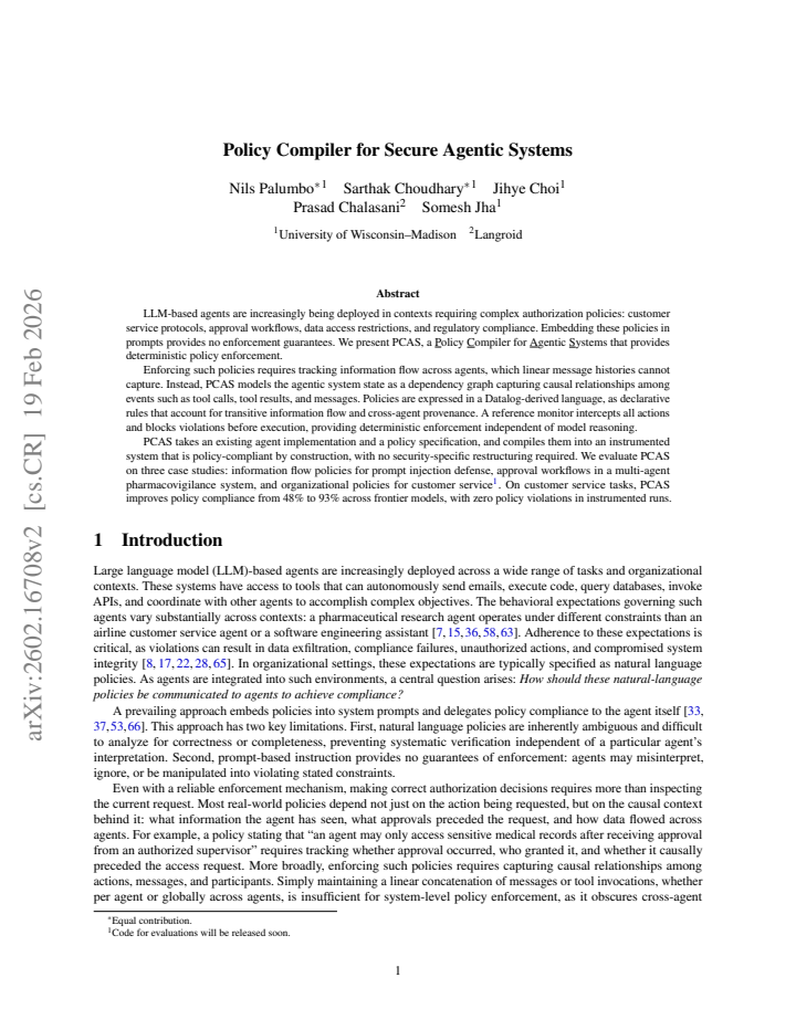 First page
