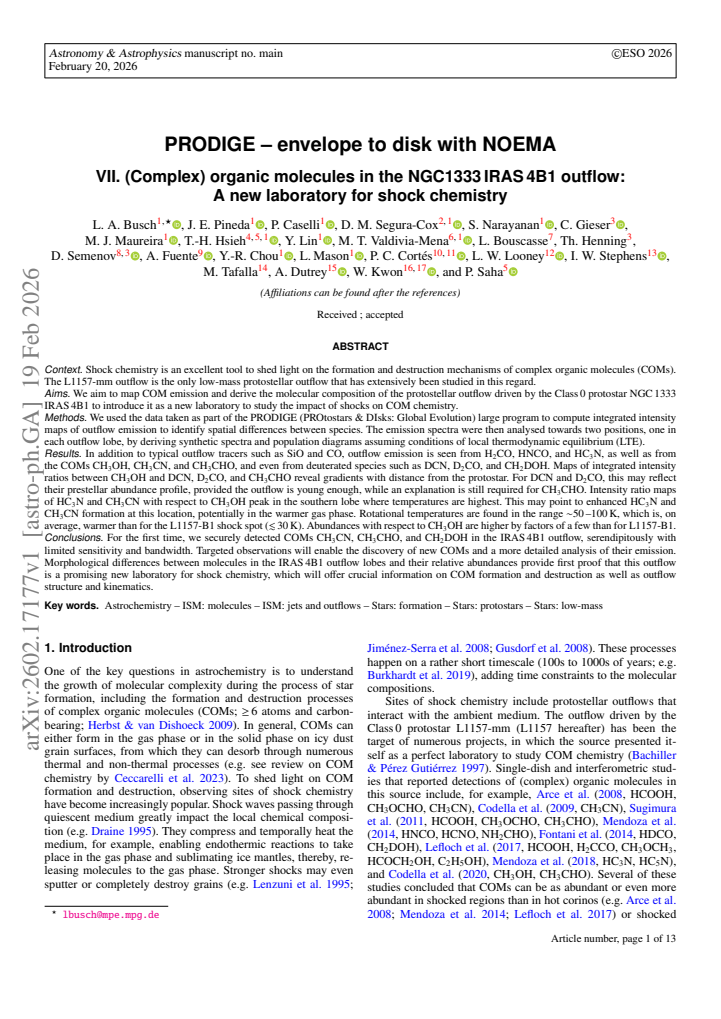 First page