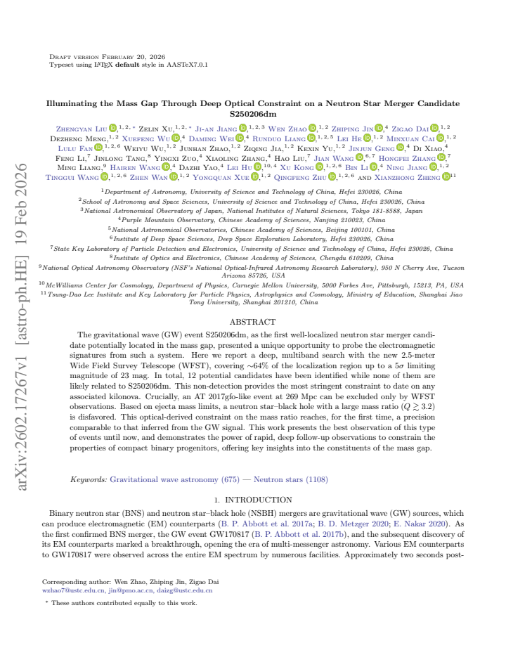 First page