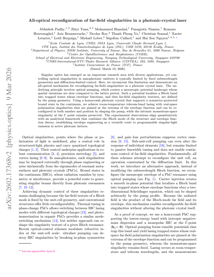 First page