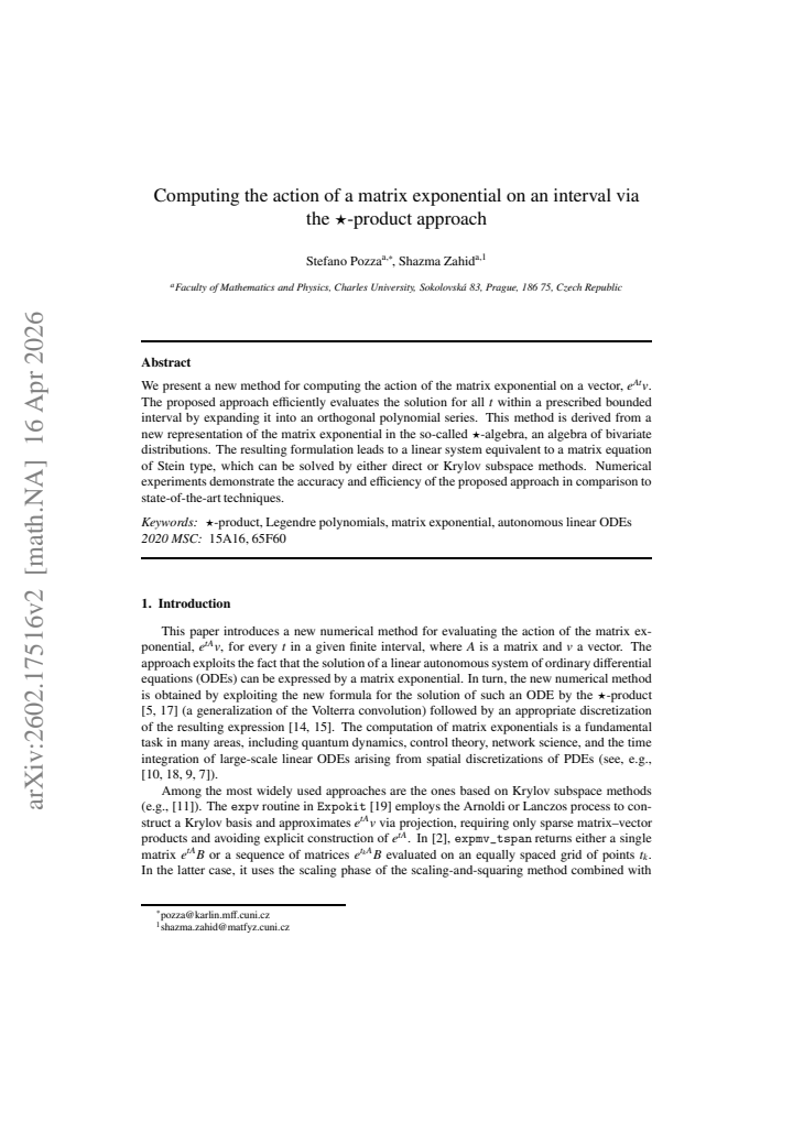 First page