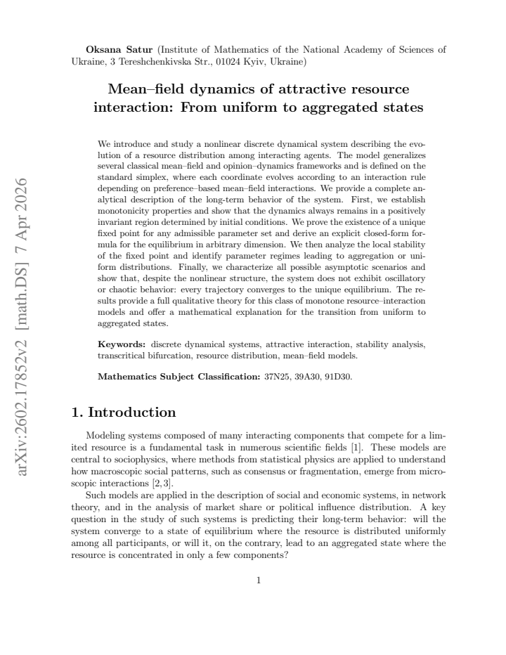 First page