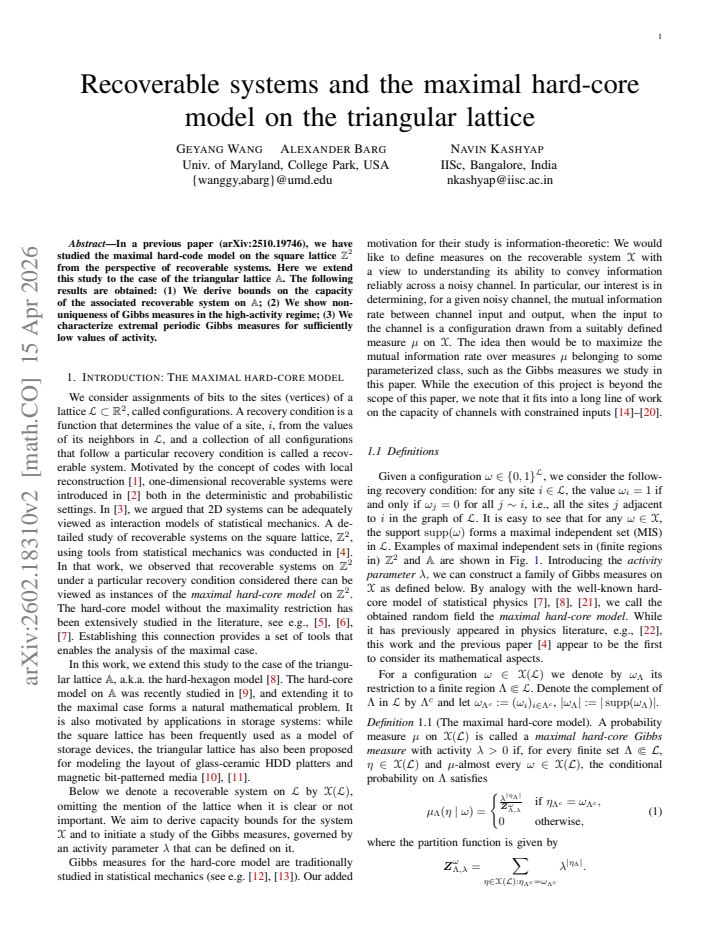 First page