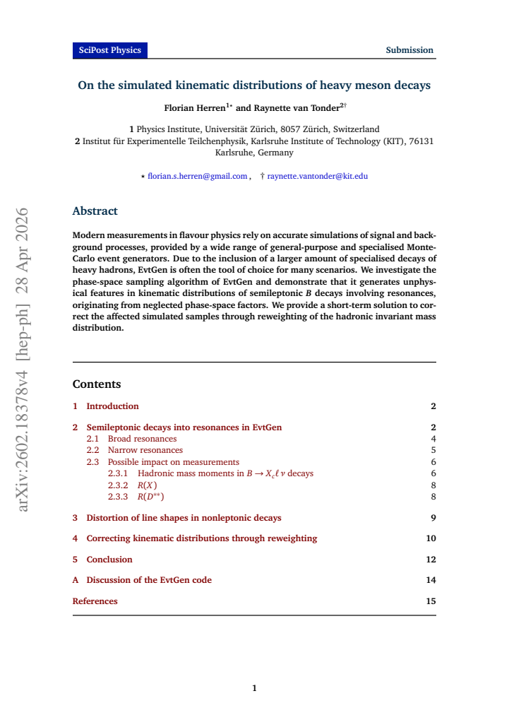 First page