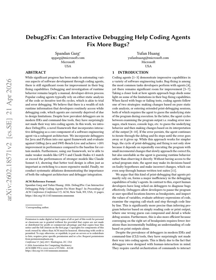 First page