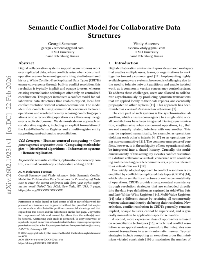 First page